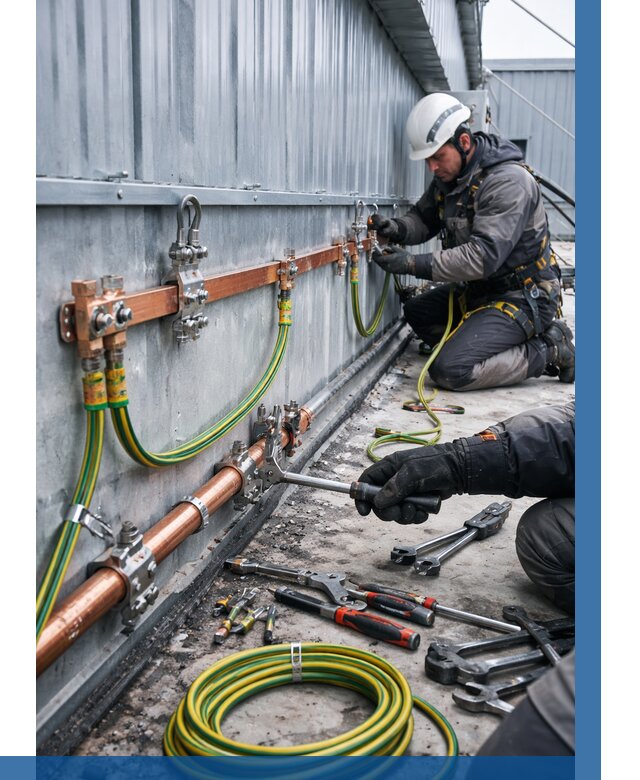 Монтаж заземления здания в Чистополе от 25598 р. | ВЫСОТНИК-Чст