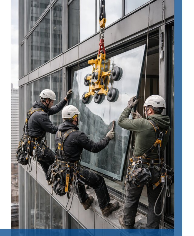 Фасадное остекление зданий под ключ в Чистополе от 10239 р. | ВЫСОТНИК-Чст