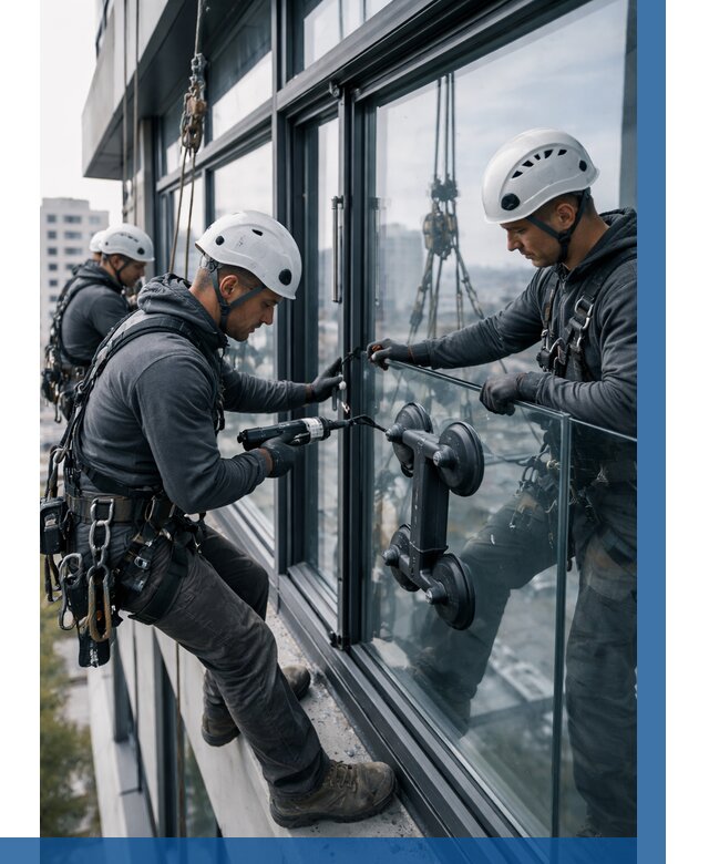 Витражное остекление зданий в Чистополе от 3584 р. | ВЫСОТНИК-Чст