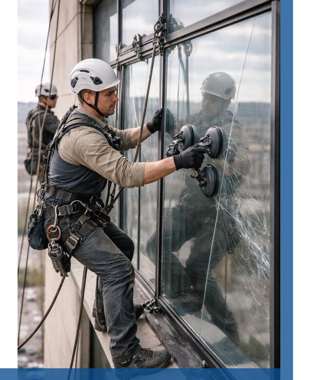 Замена стекла в витраже в Чистополе под ключ от 8703 р. | ВЫСОТНИК-Чст