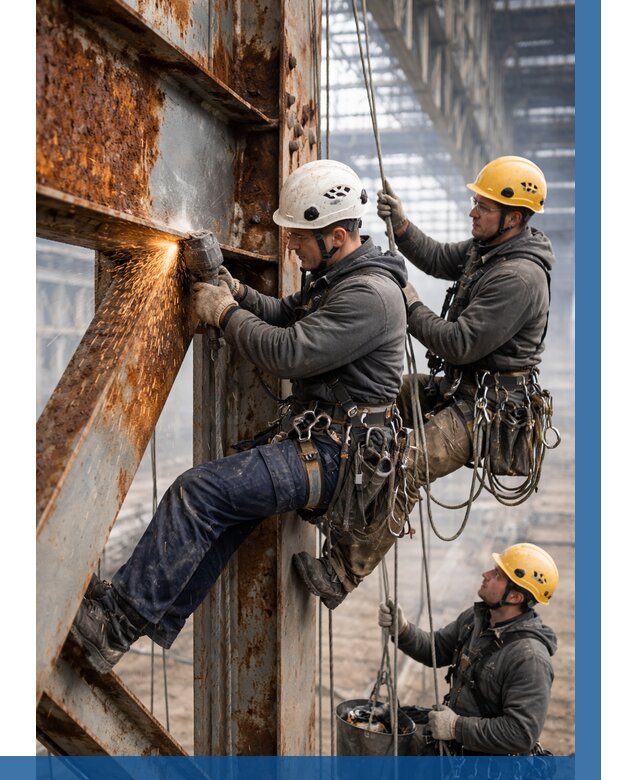 Зачистка металла от ржавчины в Чистополе от 358 р. | ВЫСОТНИК-Чст