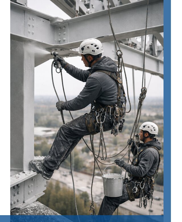 Покраска металлоконструкций на высоте в Чистополе 358 р |ВЫСОТНИК-Чст