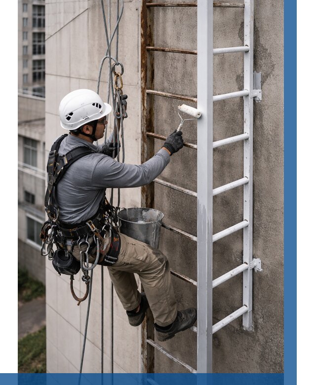 Покраска пожарных лестниц в Чистополе от 4608 р. | ВЫСОТНИК-Чст