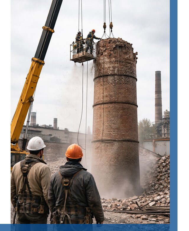 Демонтаж дымовой трубы в Чистополе от 92151 р. | ВЫСОТНИК-Чст, смета