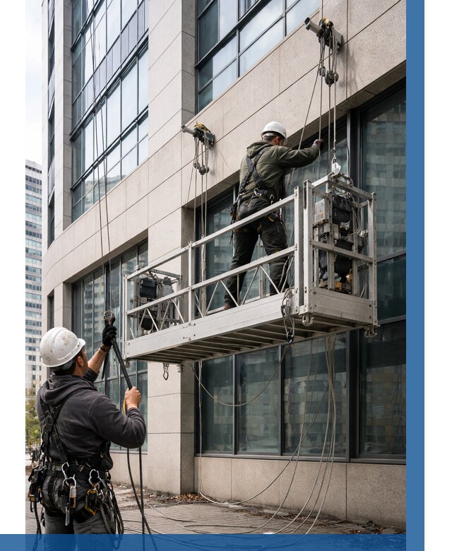 Монтаж и подъем фасадной люльки в Чистополе от 12287 р. | ВЫСОТНИК-Чст