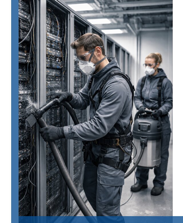 Обеспыливание серверной комнаты в Чистополе, профессиональная очистка