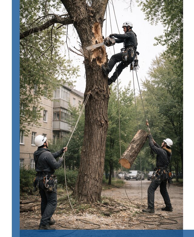 Срочное удаление аварийных деревьев в Чистополе с гарантией безопасности