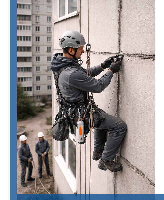 Обследование межпанельных швов и герметизация в Чистополе
